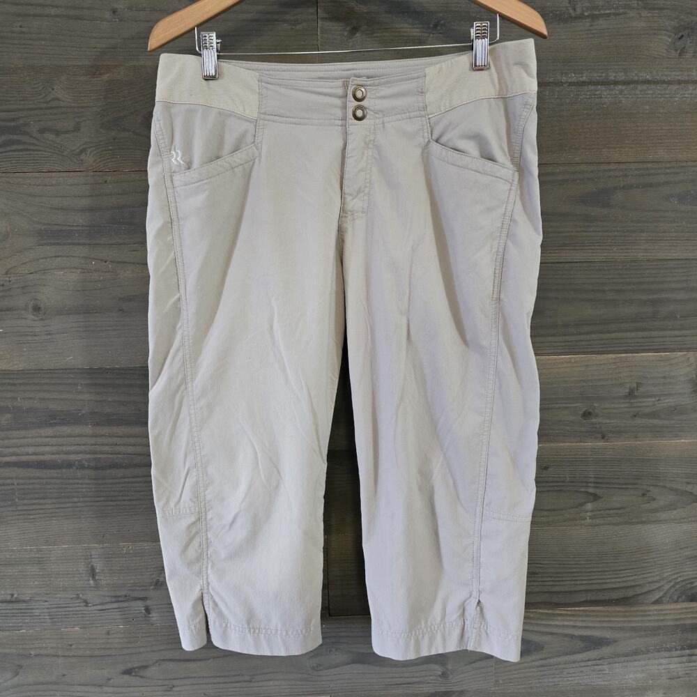 Royal Robbin’s Women's Jammer Capri Tan Hiking Trail Camping Trim Fit US Size 12